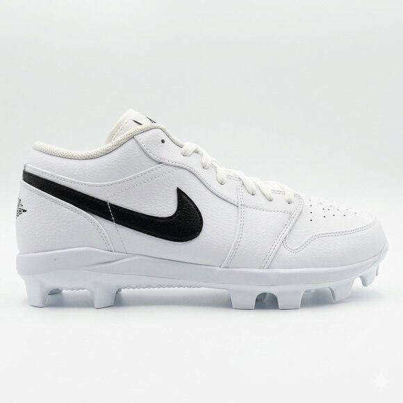 Jordan 1 Retro MCS Low Baseball Cleats White Black CJ8524-101 main image 5